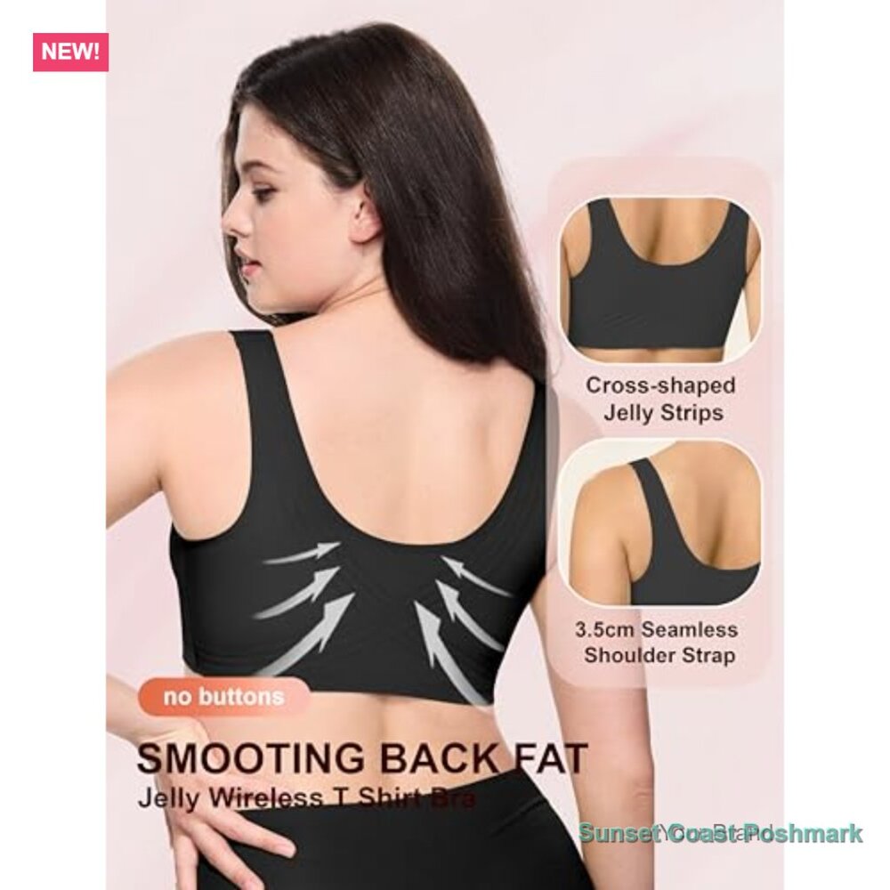 Seamless Wireless Push Up Full Coverage T-Shirt B… - image 5